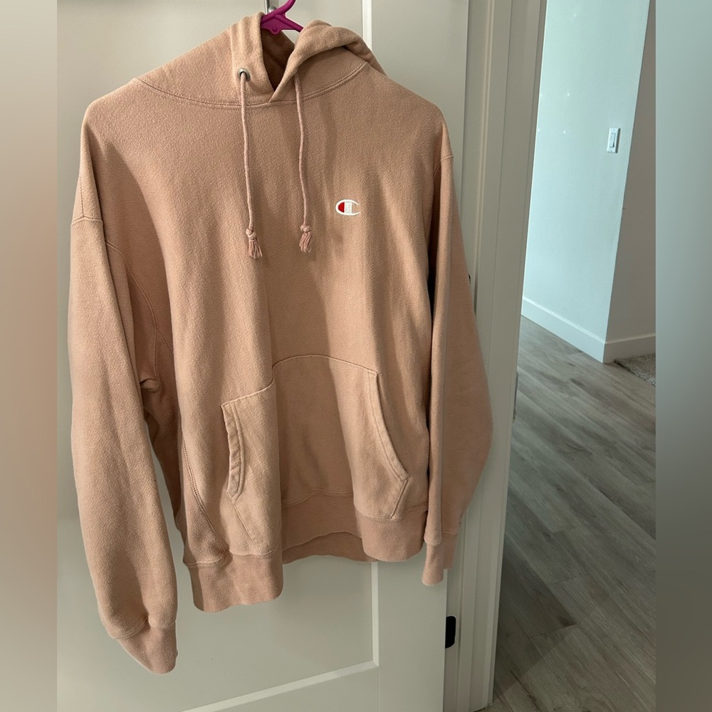 Champion Reverse Weave Baby Pink Hoodie